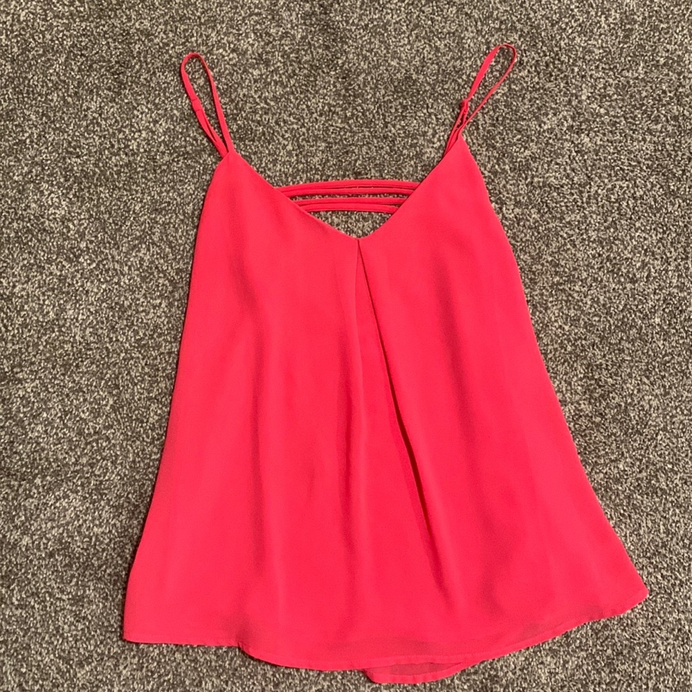 Pink Naked Zebra tank top
